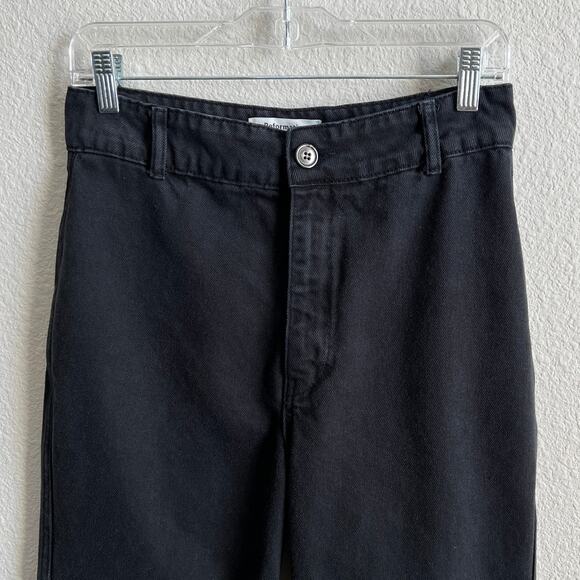 Reformation Straight Wide Leg High Rise Black Jeans Women's 28 Preppy Casual - Picture 2 of 9